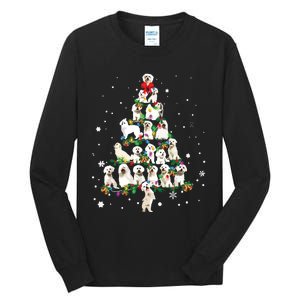 Cute Maltese Dog Christmas Tree Gift Decor Xmas Tree Tall Long Sleeve T-Shirt