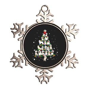 Cute Maltese Dog Christmas Tree Gift Decor Xmas Tree Metallic Star Ornament