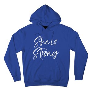 Christian Mothers Day Gift For Mom Proverbs 31 She Is Strong Cool Gift Hoodie