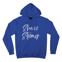 Christian Mothers Day Gift For Mom Proverbs 31 She Is Strong Cool Gift Hoodie