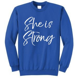 Christian Mothers Day Gift For Mom Proverbs 31 She Is Strong Cool Gift Sweatshirt