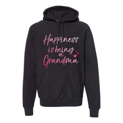 Cute MotherS Day Gift Happiness Is Being A Grandma Premium Hoodie