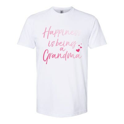 Cute MotherS Day Gift Happiness Is Being A Grandma Softstyle CVC T-Shirt