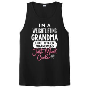 Cool Mothers Day Design Weightlifting Grandma Great Gift PosiCharge Competitor Tank