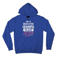 Cool Mothers Day Design Weightlifting Grandma Great Gift Hoodie