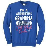 Cool Mothers Day Design Weightlifting Grandma Great Gift Sweatshirt