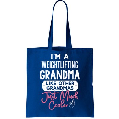 Cool Mothers Day Design Weightlifting Grandma Great Gift Tote Bag