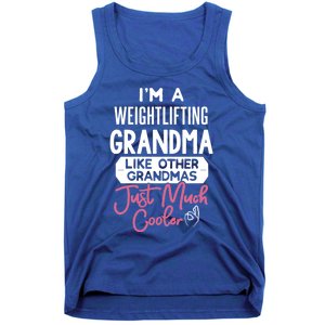 Cool Mothers Day Design Weightlifting Grandma Great Gift Tank Top