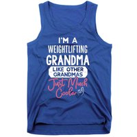 Cool Mothers Day Design Weightlifting Grandma Great Gift Tank Top