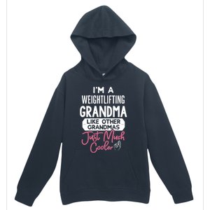 Cool Mothers Day Design Weightlifting Grandma Great Gift Urban Pullover Hoodie