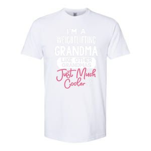 Cool Mothers Day Design Weightlifting Grandma Great Gift Softstyle CVC T-Shirt