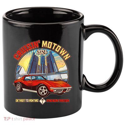 Cruisin Motown Detroit To Pontiac A Michigan Tradition 11oz C Handle Ceramic Mug
