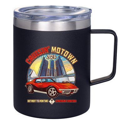 Cruisin Motown Detroit To Pontiac A Michigan Tradition 12oz Stainless Steel Coffee Mug