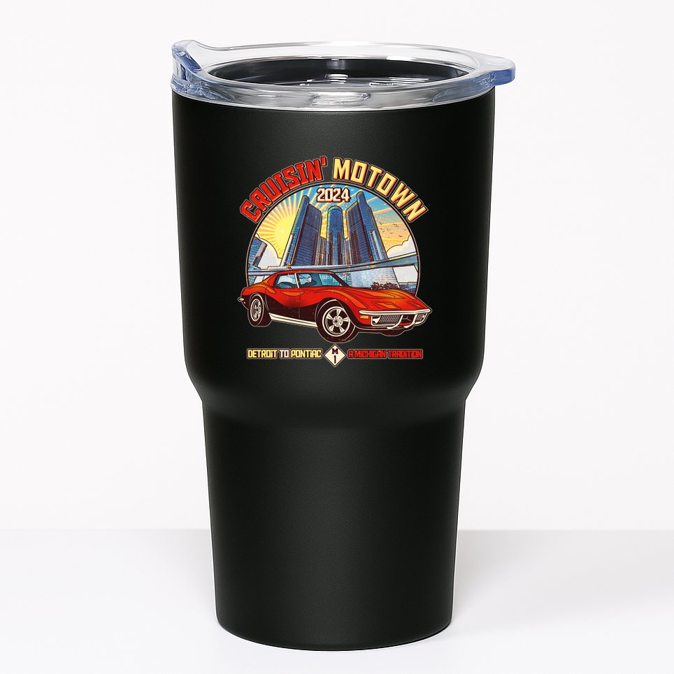 Cruisin Motown Detroit To Pontiac A Michigan Tradition Tumbler