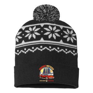 Cruisin Motown Detroit To Pontiac A Michigan Tradition USA-Made Snowflake Beanie