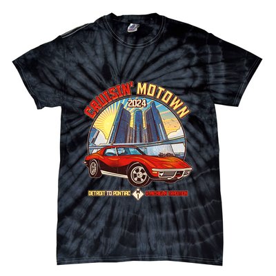 Cruisin Motown Detroit To Pontiac A Michigan Tradition Tie-Dye T-Shirt
