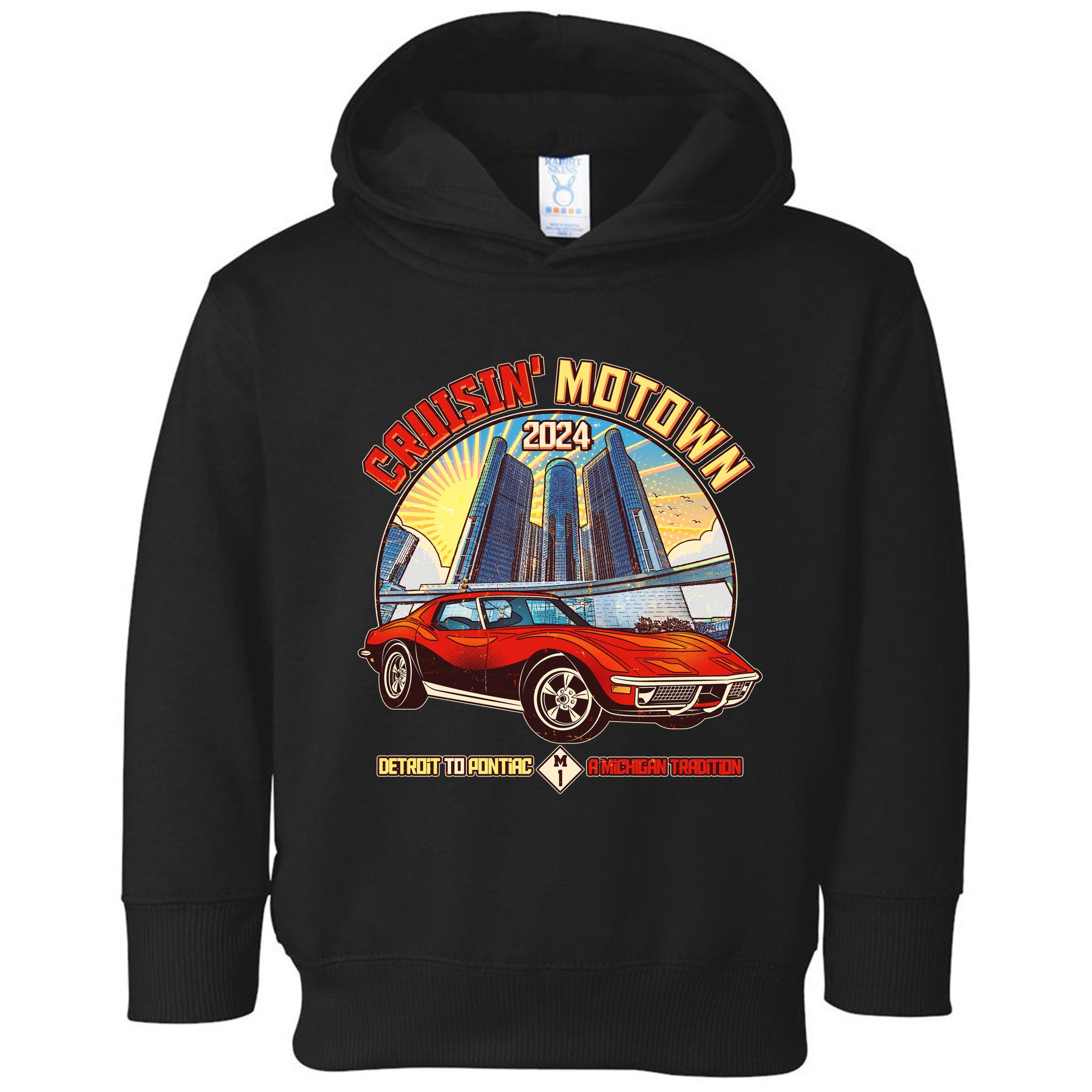 Cruisin Motown Detroit To Pontiac A Michigan Tradition Toddler Hoodie