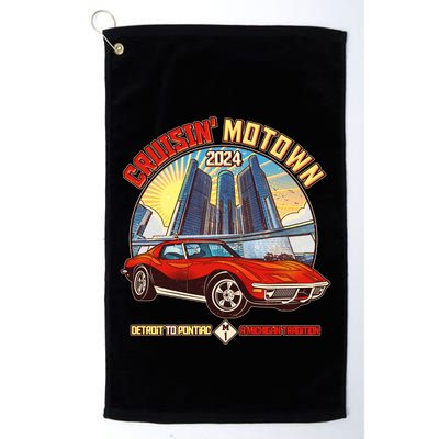 Cruisin Motown Detroit To Pontiac A Michigan Tradition Golf Towel