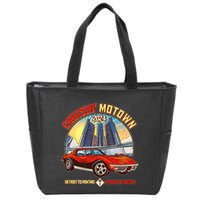 Cruisin Motown Detroit To Pontiac A Michigan Tradition Zip Tote Bag