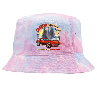 Cruisin Motown Detroit To Pontiac A Michigan Tradition Tie-Dyed Bucket Hat