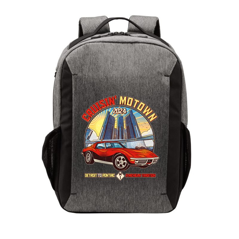 Cruisin Motown Detroit To Pontiac A Michigan Tradition Vector Backpack
