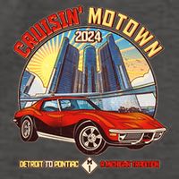 Cruisin Motown Detroit To Pontiac A Michigan Tradition Vector Backpack