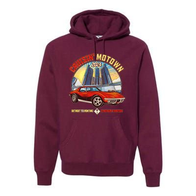 Cruisin Motown Detroit To Pontiac A Michigan Tradition Premium Hoodie