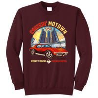 Cruisin Motown Detroit To Pontiac A Michigan Tradition Tall Sweatshirt