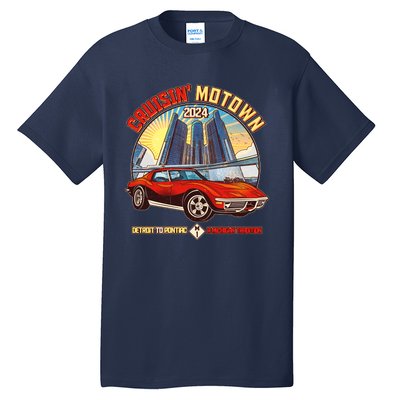 Cruisin Motown Detroit To Pontiac A Michigan Tradition Tall T-Shirt