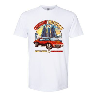 Cruisin Motown Detroit To Pontiac A Michigan Tradition Softstyle® CVC T-Shirt