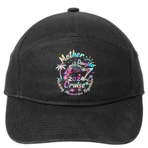 Cruise Mother Daughter Trip 2024 Funny Mom Daughter Vacation 7-Panel Snapback Hat