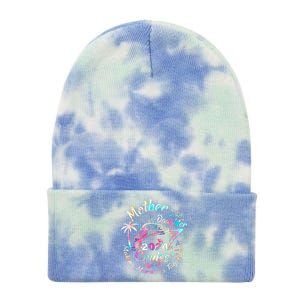 Cruise Mother Daughter Trip 2024 Funny Mom Daughter Vacation Tie Dye 12in Knit Beanie