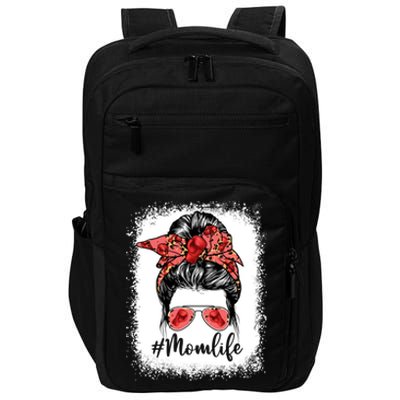 Cute Mother's Day Boxing Mom Life Messy Bun Game Day Gift Impact Tech Backpack