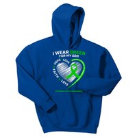 Cp Mom Dad Green Ribbon Funny Gift Son Cerebral Palsy Awareness Cool Gift Kids Hoodie