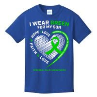 Cp Mom Dad Green Ribbon Funny Gift Son Cerebral Palsy Awareness Cool Gift Kids T-Shirt