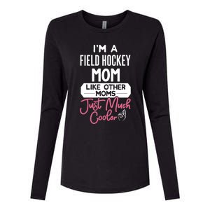 Cool Mothers Day Design Field Hockey Mom Great Gift Womens Cotton Relaxed Long Sleeve T-Shirt