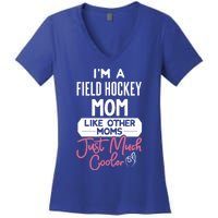 Cool Mothers Day Design Field Hockey Mom Great Gift Women's V-Neck T-Shirt