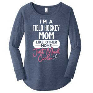 Cool Mothers Day Design Field Hockey Mom Great Gift Women's Perfect Tri Tunic Long Sleeve Shirt