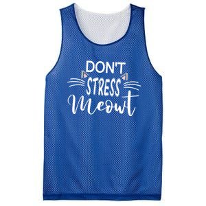 Cat Mom Dad Dont Stress Meowt Funny Kitty Kitten Lover Great Gift Mesh Reversible Basketball Jersey Tank