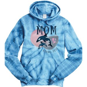 Cute Mothers Day Design Mom Knows Best Tie Dye Hoodie