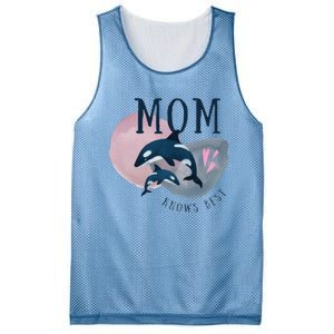 Cute Mothers Day Design Mom Knows Best Mesh Reversible Basketball Jersey Tank