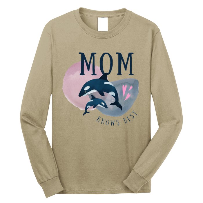 Cute Mothers Day Design Mom Knows Best Long Sleeve Shirt