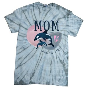 Cute Mothers Day Design Mom Knows Best Tie-Dye T-Shirt