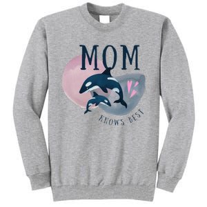 Cute Mothers Day Design Mom Knows Best Tall Sweatshirt