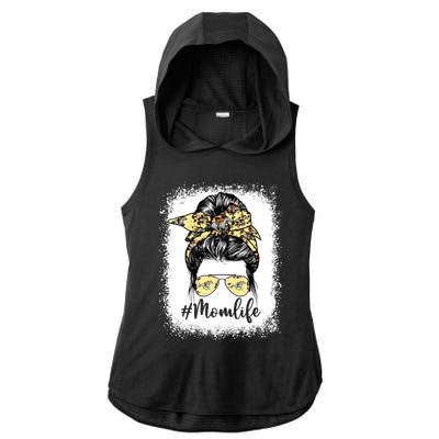 Cute Mother's Day Equestrian Mom Life Messy Bun Game Day Gift Ladies PosiCharge Tri-Blend Wicking Draft Hoodie Tank