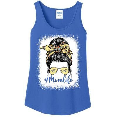 Cute Mother's Day Equestrian Mom Life Messy Bun Game Day Gift Ladies Essential Tank