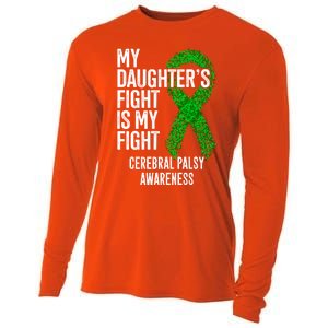 Cp My Daughter's Fight Is My Fight Cerebral Palsy Awareness Cute Gift Cooling Performance Long Sleeve Crew