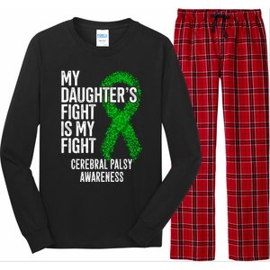 Cp My Daughter's Fight Is My Fight Cerebral Palsy Awareness Cute Gift Long Sleeve Pajama Set