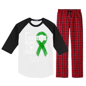 Cp My Daughter's Fight Is My Fight Cerebral Palsy Awareness Cute Gift Raglan Sleeve Pajama Set