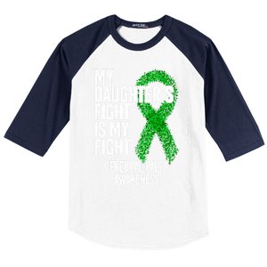 Cp My Daughter's Fight Is My Fight Cerebral Palsy Awareness Cute Gift Baseball Sleeve Shirt